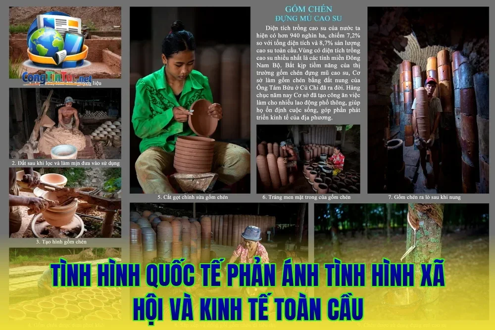 Tình hình quốc tế phản ánh tình hình xã hội và kinh tế toàn cầu