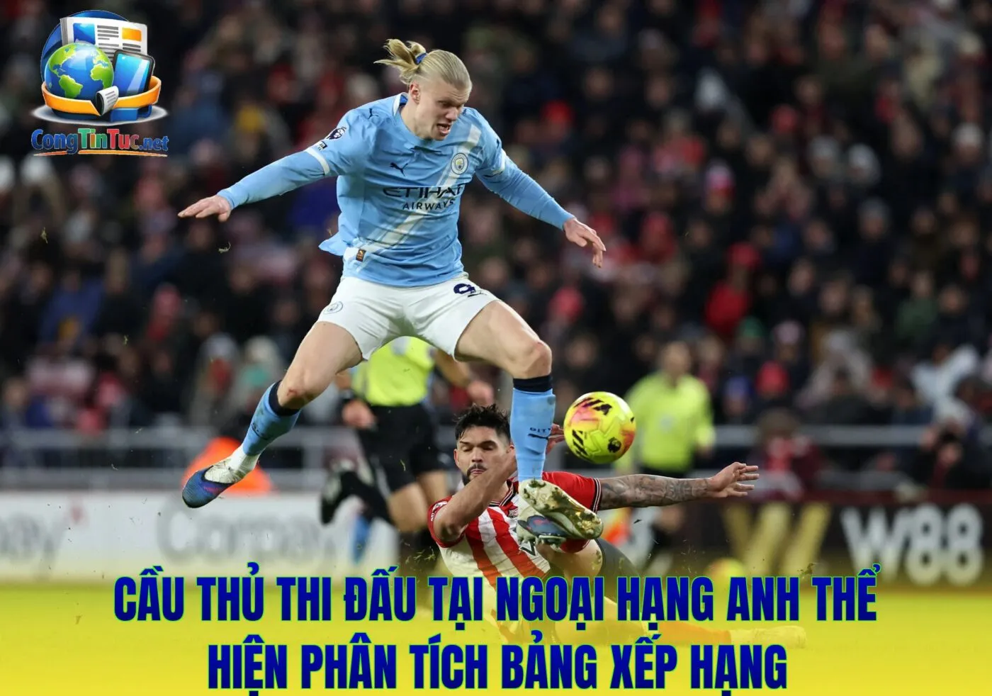 Cầu thủ thi đấu tại Ngoại hạng Anh thể hiện phân tích bảng xếp hạng